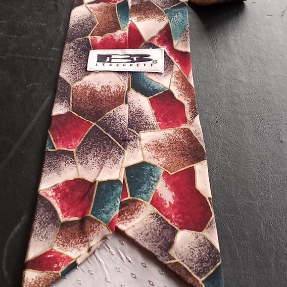 Tie 100% Italian Silk Multicolored - Picture 7 of 8